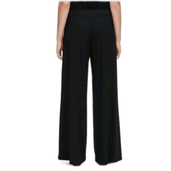 EILEEN FISHER Fine Jersey Wide-Leg Pant In Dark Gray Size Petite/M - Picture 2 of 12